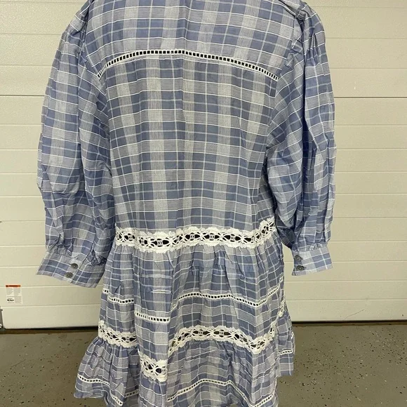 COPY - Free people chambray top size medium - Picture 2 of 5